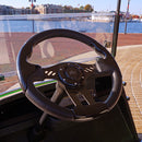 Golf Cart RHOX Aviator 5 Steering Wheel Black Grip with Black Spokes 13" Diameter