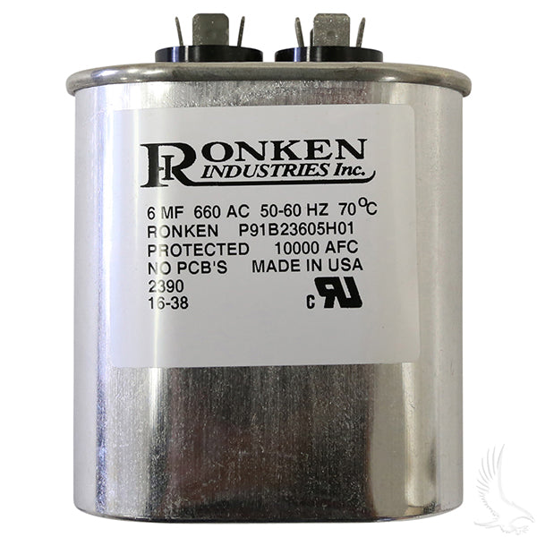 Capacitor 6MF Fits EZGO PowerWise II- Lester Replacement