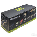 Golf Cart RHOX Black Arm Rest with Cup Holder Set