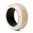 16x6x10.5 Rubber Non Marking Solid White Forklift Tire