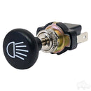 Golf Cart Push Pull Headlight Switch - Club Car, EZGO & Yamaha