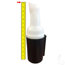 Golf Cart Sand Bottle w/ Rattle Proof Holder 35oz Capacity - Club Car, EZGO & Yamaha