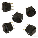 Bag of 5 Golf Cart LED Indicators with Mini Toggle Switch 16 Amps