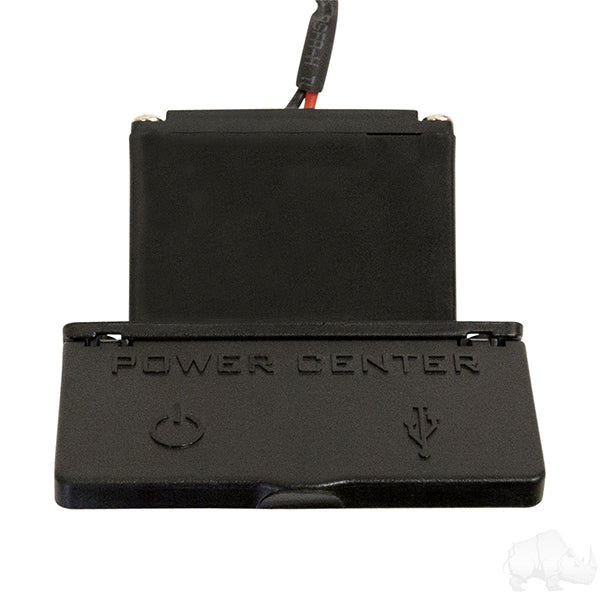 Golf Cart Power Center 12 Volt Outlet with Dual USB Ports Fits Club Car, EZGO & Yamaha