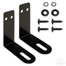 180 Degree Golf Cart Convex Black Rear View Mirror Fits Club Car, E-Z-GO & Yamaha