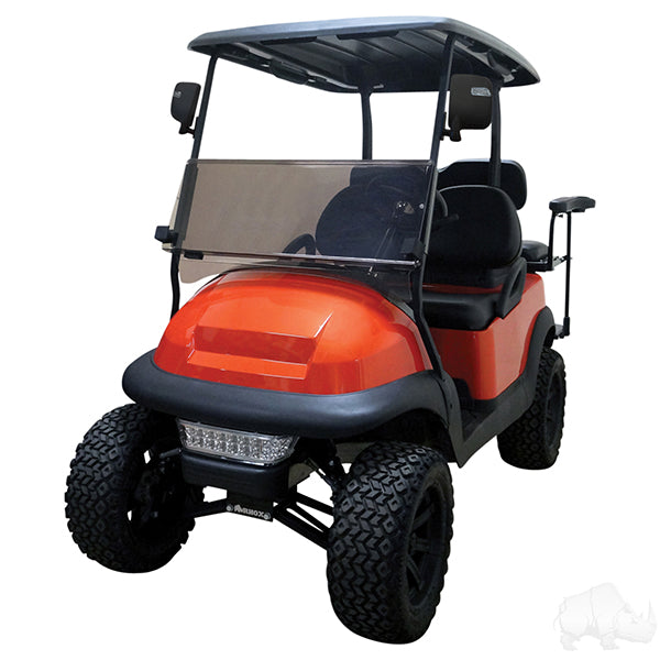 Golf Cart Set of 2 RHOX LED Side Mirrors 12-48V 2 Wire Fits Club Car, EZGO & Yamaha