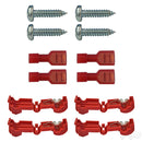 Golf Cart Set of 2 RHOX LED Side Mirrors 12-48V 2 Wire Fits Club Car, EZGO & Yamaha