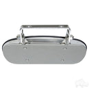 Golf Cart 180 Degree Convex Roof Mount Stainless Mirror Fits Club Car, EZGO & Yamaha