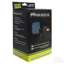 RHOX Set of 2 Golf Cart Deluxe LED Side Mirrors w/ Turn Signal Lights 12-48V 3 Wire