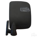 RHOX Set of 2 Golf Cart Deluxe LED Side Mirrors w/ Turn Signal Lights 12-48V 3 Wire