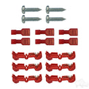 RHOX Set of 2 Golf Cart Deluxe LED Side Mirrors w/ Turn Signal Lights 12-48V 3 Wire