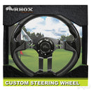 Golf Cart RHOX Aviator 5 Steering Wheel Black Grip with Black Spokes 13" Diameter