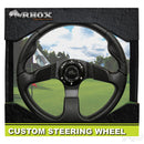 Golf Cart RHOX Formula GT Black Steering Wheel 13" Diameter
