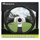 Golf Cart RHOX Formula GT Black & Aluminum Steering Wheel 13" Diameter