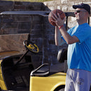 Golf Cart RHOX Aviator 4 Yellow Grip/Brushed Aluminum Spokes Steering Wheel 13" Diameter