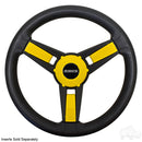Club Car Giazza Black Steering Wheel with Precedent, Onward & Tempo Hub