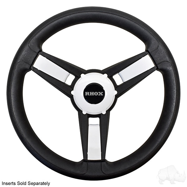 Club Car Giazza Black Steering Wheel with Precedent, Onward & Tempo Hub