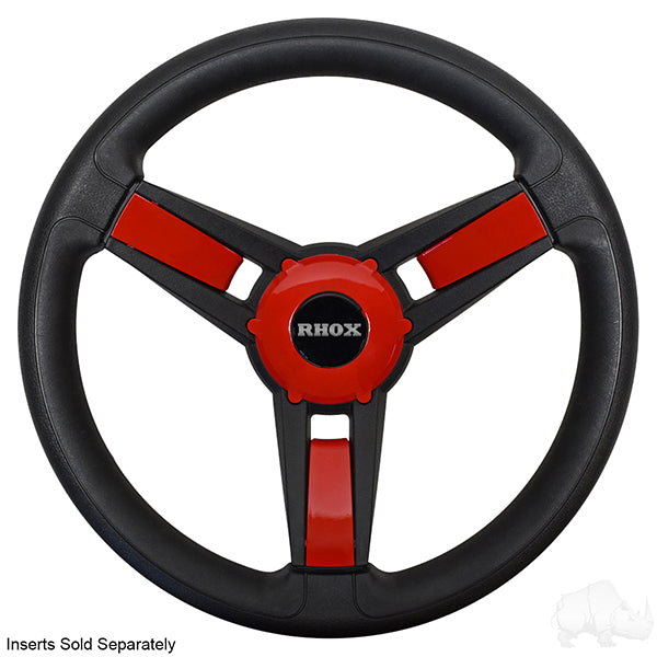 Club Car Giazza Black Steering Wheel with Precedent, Onward & Tempo Hub