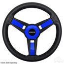 Club Car Giazza Black Steering Wheel with Precedent, Onward & Tempo Hub