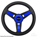 Giazza Golf Cart Blue Steering Wheel Insert Kit