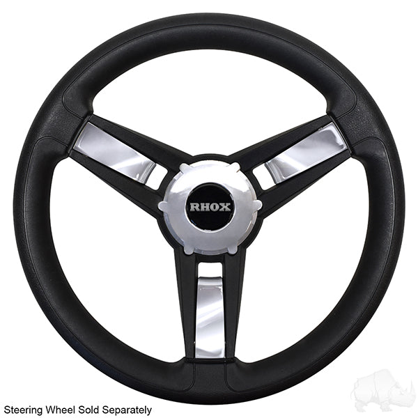 Giazza Golf Cart Chrome Steering Wheel Insert Kit