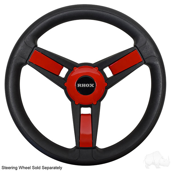Giazza Golf Cart Red Steering Wheel Insert Kit