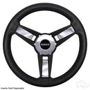 Yamaha Giazza Black Golf Cart Steering Wheel with Hub