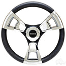 Yamaha Golf Cart RHOX Fontana Chrome Steering Wheel with Hub
