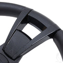 Club Car RHOX Fontana Carbon Fiber Steering Wheel with Precedent Golf Cart Hub