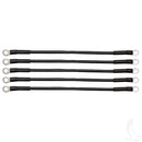 Golf Cart Battery Cable Set - Club Car 36V 81+ & Yamaha G2/G8/G9 36V 85-94 - (5) 12" 6 Gauge