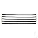 Golf Cart Battery Cables 16" 4 Gauge Black - Bag of 5