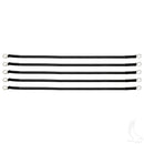 Golf Cart Battery Cables 18" 4 Gauge Black - Bag of 5