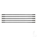 Golf Cart Battery Cables 21" 6 Gauge Black - Pack of 5
