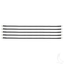 Golf Cart Battery Cables 26" 4 Gauge Black - Pack of 5