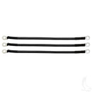 EZGO Battery Cable Set - (3) 12" 4 Gauge Fits RXV 2008+ Golf Cart