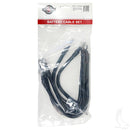 Yamaha Battery Cable Set - (2) 9" (3) 14" 4 Gauge Fits G19 Golf Cart