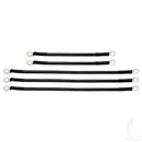 Yamaha Battery Cable Set - (2) 9" (3) 14" 4 Gauge Fits G19 Golf Cart