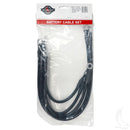 Battery Cable Set - Club Car Tempo / Onward / Precedent w/ 8V Batteries (2) 21" (2) 12" (1) 9" 6 Gauge