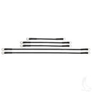 Battery Cable Set - Club Car Tempo / Onward / Precedent w/ 8V Batteries (2) 21" (2) 12" (1) 9" 6 Gauge