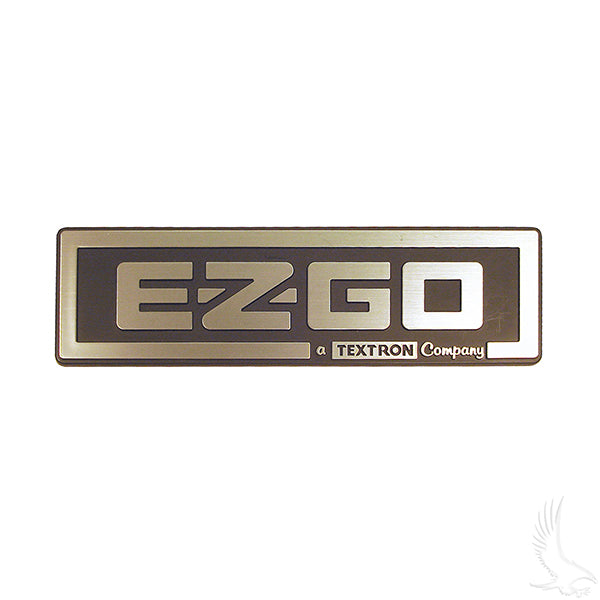 EZGO Black & Silver Emblem Fits TXT 1996-2013 Golf Cart