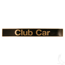 Club Car Black & Gold Name Plate Fits Precedent 2004+ Golf Cart