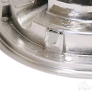 (1) Golf Cart 8" RHOX Wheel Cover SS Chrome Fits Club Car, EZGO & Yamaha