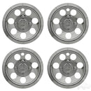 Golf Cart 10" Beadlock A/T Chrome RHOX Wheel Covers (Set of 4) Club Car, EZGO & Yamaha