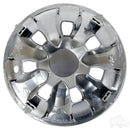 (1) Golf Cart 8" Driver Chrome RHOX Wheel Cover Fits Club Car, E-Z-GO & Yamaha