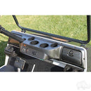 Club Car RHOX Carbon Fiber 4 Cup Dash w/ Hardware Fits DS Golf Cart