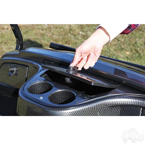 Yamaha RHOX Carbon Fiber Dash Compartment Fits G29 Drive Golf Cart