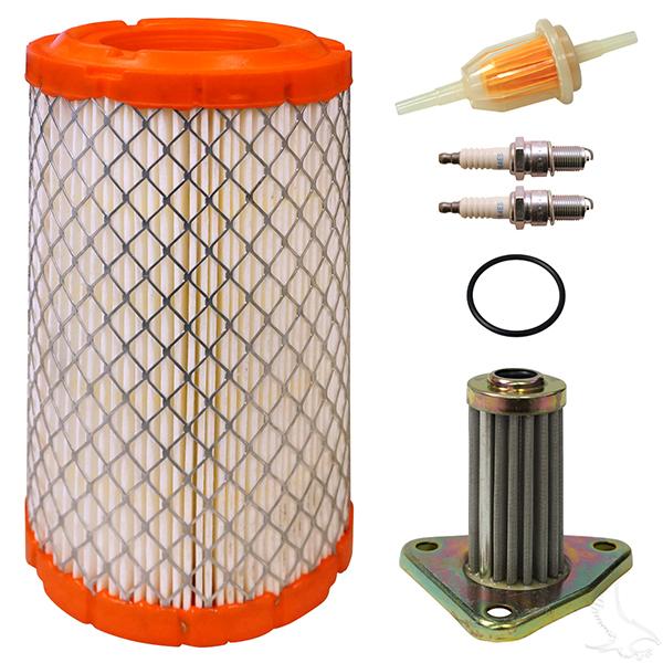 Tune Up Kit with Oil Filter Fits EZGO 295/350cc 4 Cycle Gas 2006+ Golf Cart