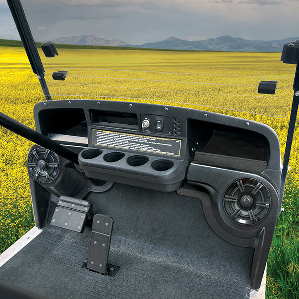 EZGO Speaker Pod Black ABS (Set of 2) Fits TXT 1994+ Golf Cart