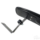 180 Degree Golf Cart Convex Black Rear View Mirror Fits Club Car, E-Z-GO & Yamaha