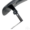 180 Degree Golf Cart Convex Black Rear View Mirror Fits Club Car, E-Z-GO & Yamaha